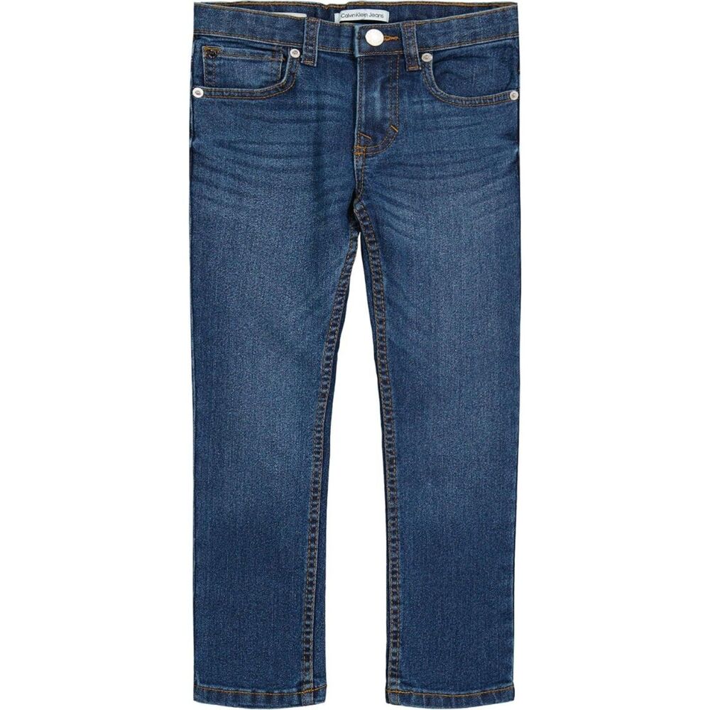 Calvin Klein Boys' Little Skinny Fit Stretch Denim Jeans, 16